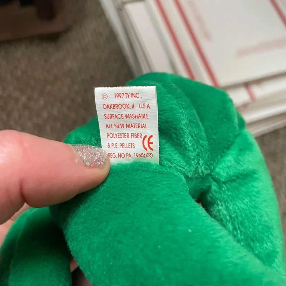 🍁TY Erin Beanie Baby Shamrock St. Patrick’s day bear